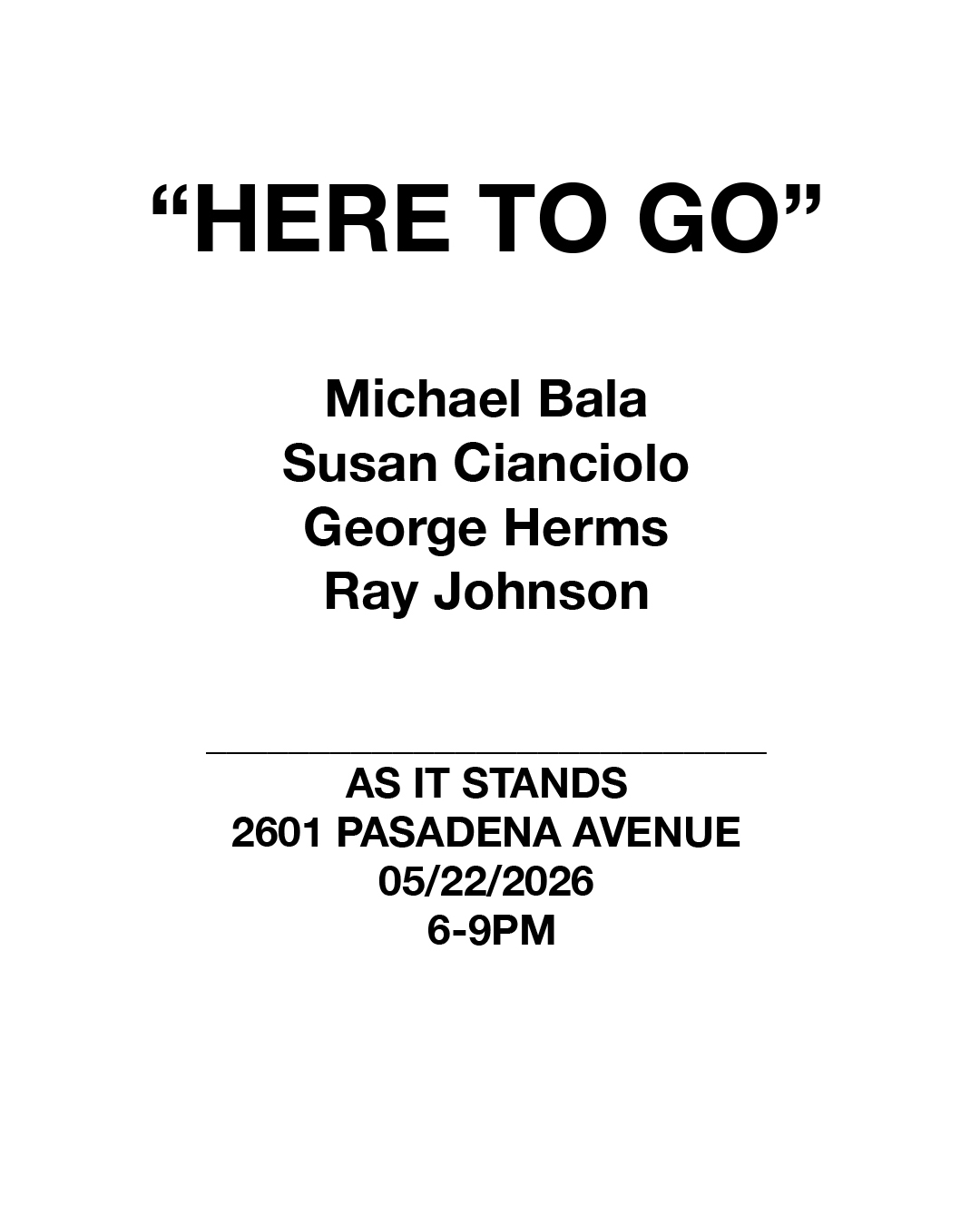 as it stands la gallery